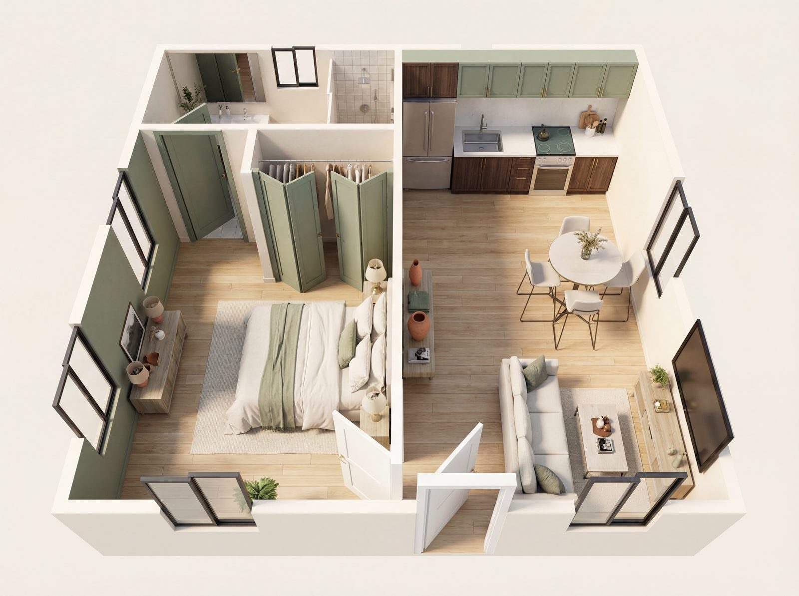 1 Bedroom – 3