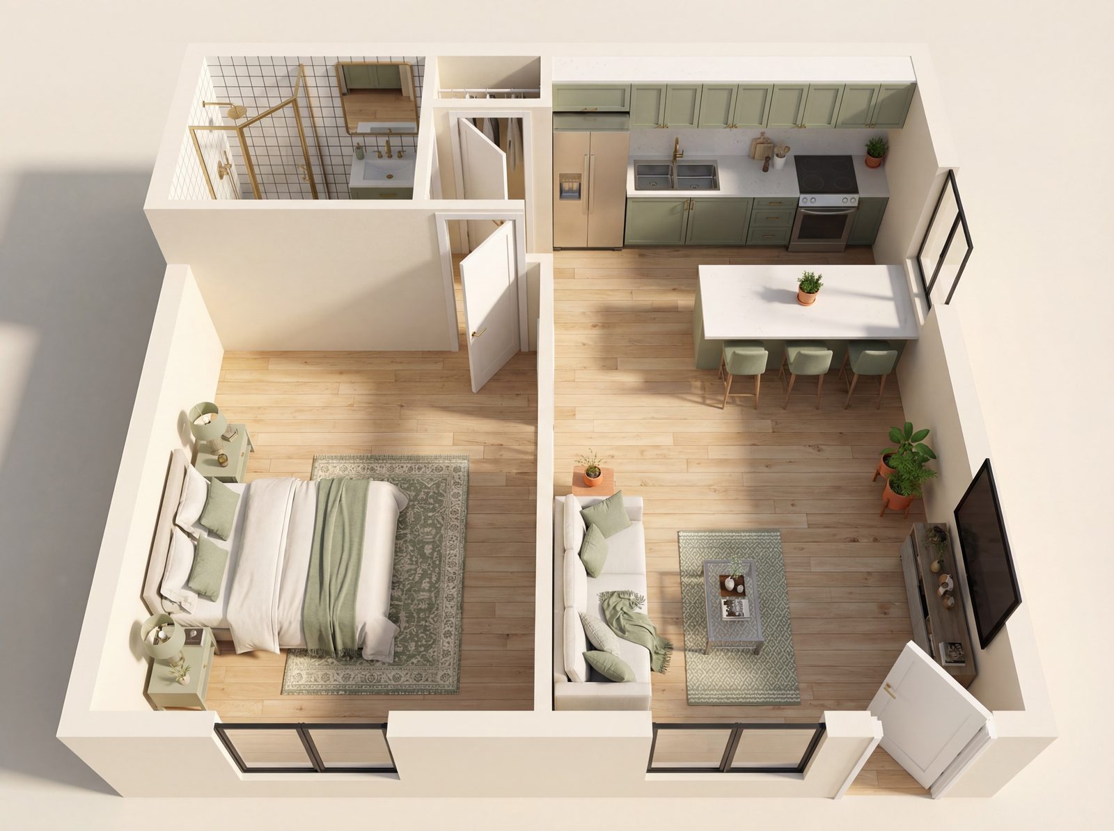 1 Bedroom – 4