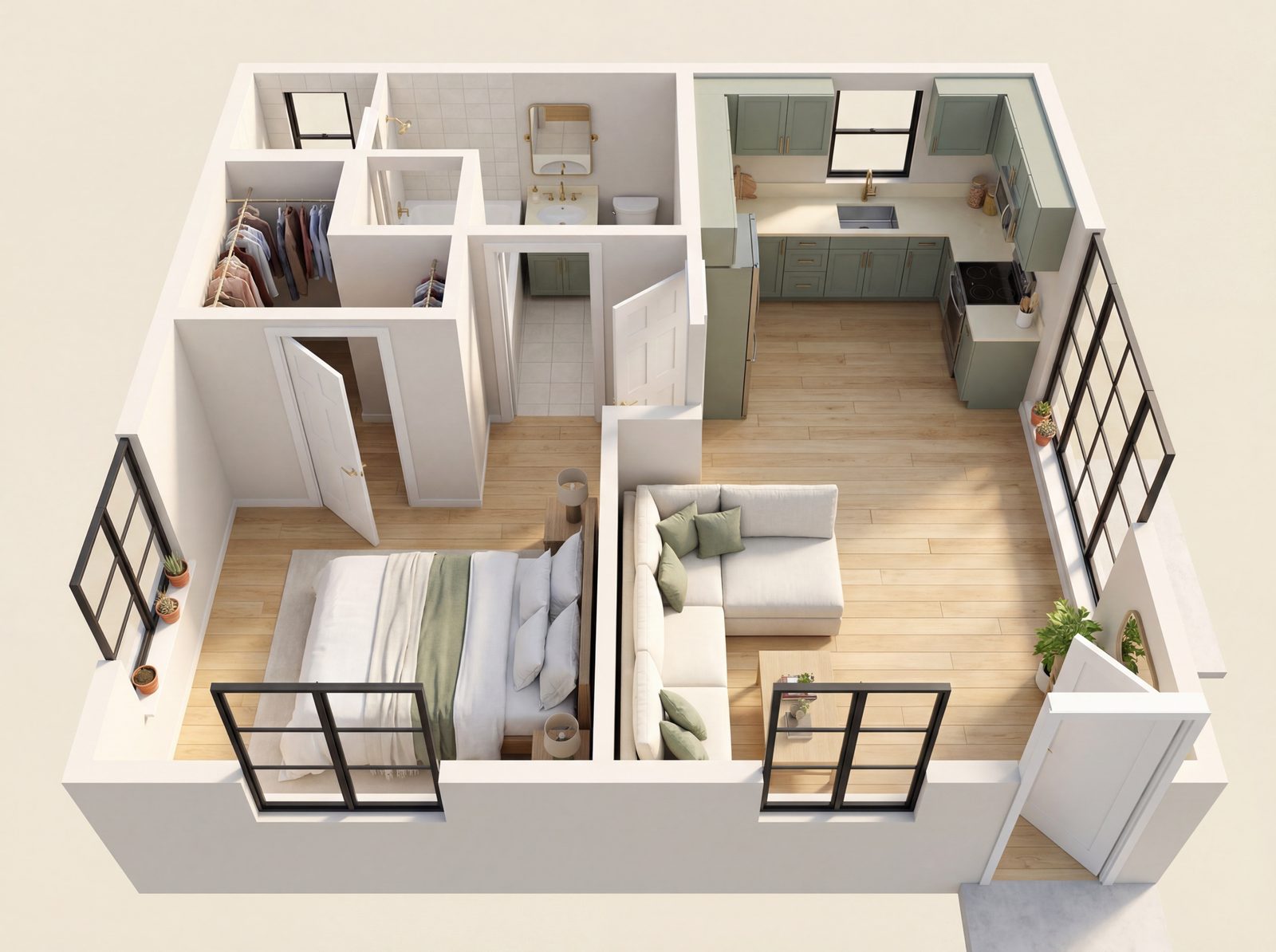 1 Bedroom – 5