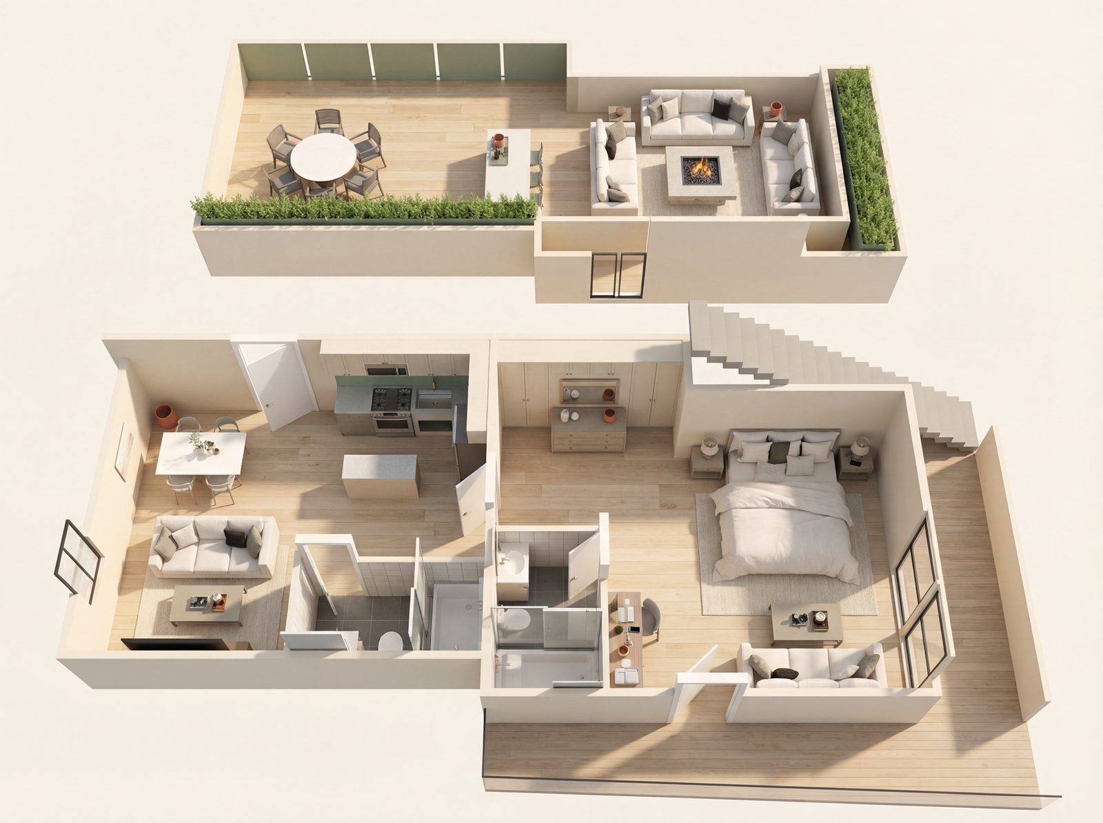 1 Bedroom With Deck