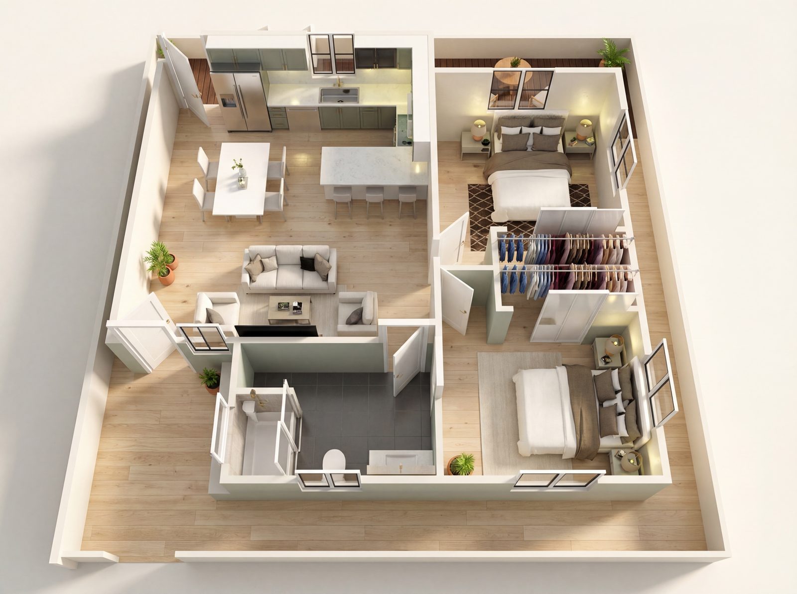 2 Bedroom – 4