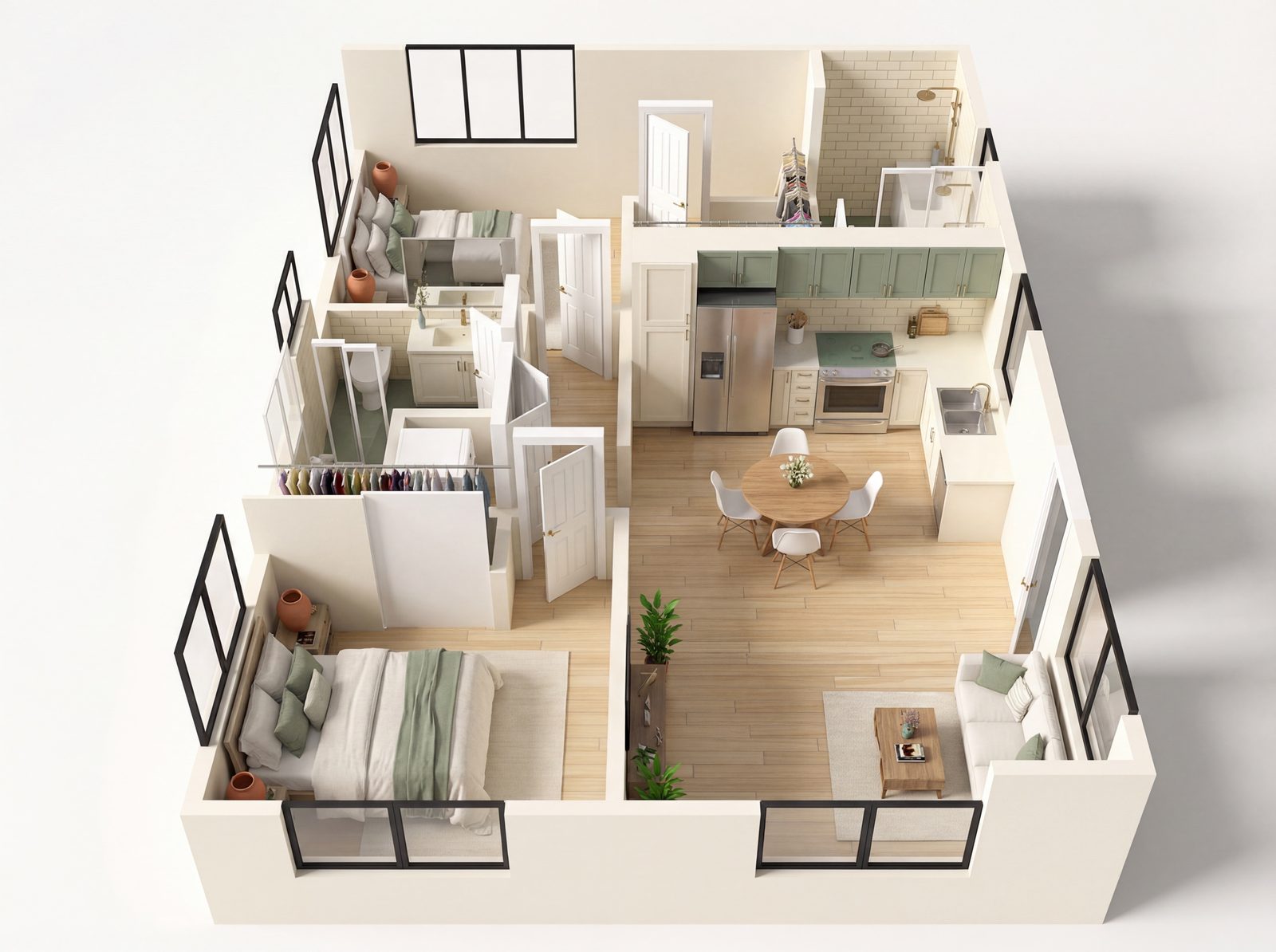 Large 2 Bedroom