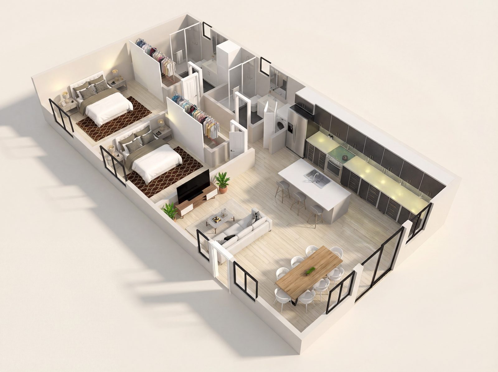 Large 2 Bedroom
