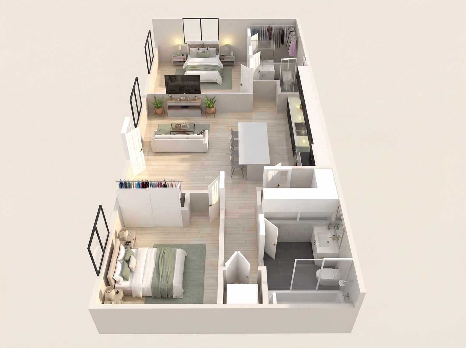 Large 2 Bedroom