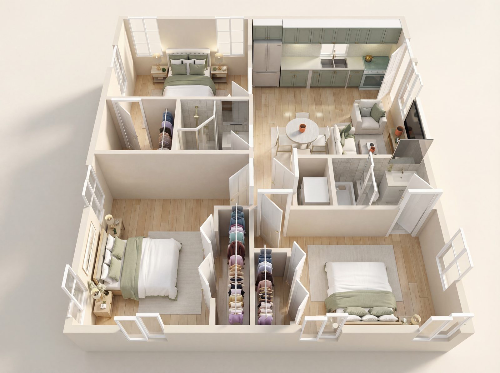 Large 3 Bedroom – 3