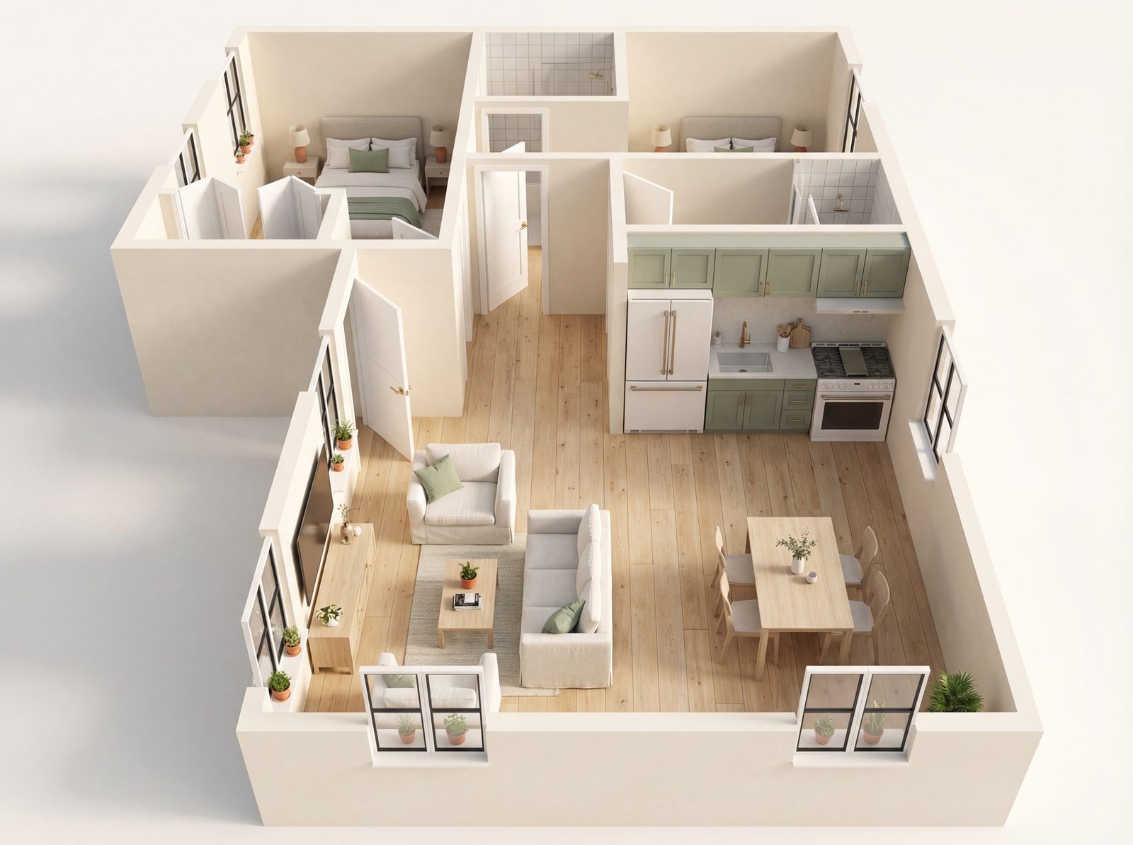 Spacious 2 Bedroom – 2