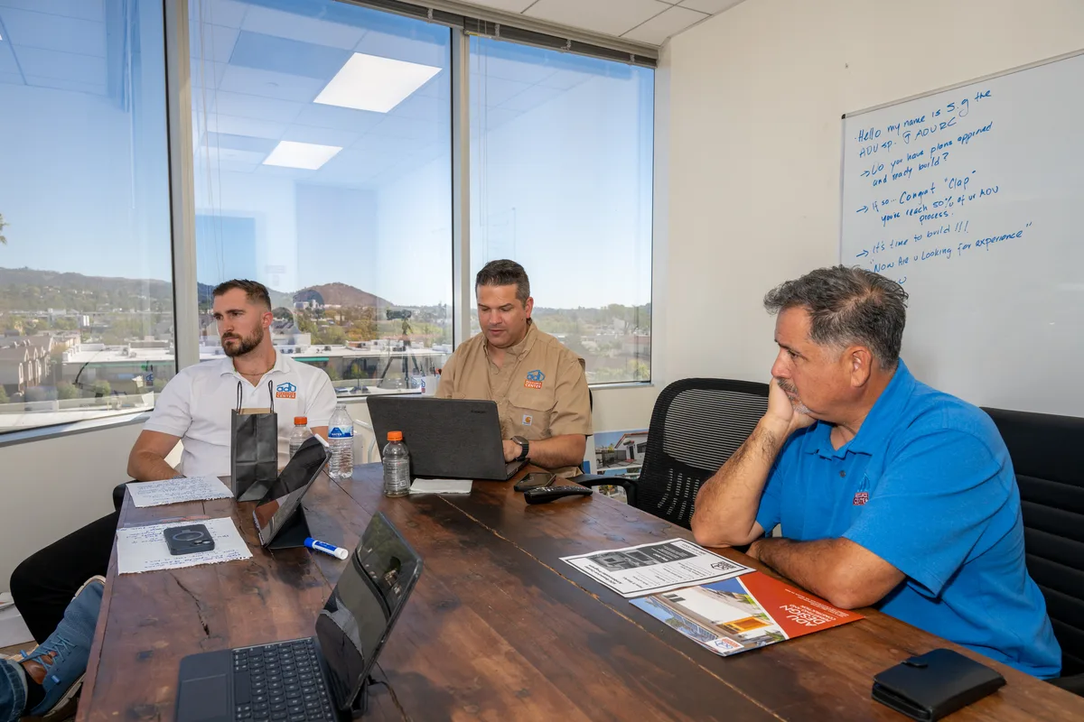 Project planning session in the conference room