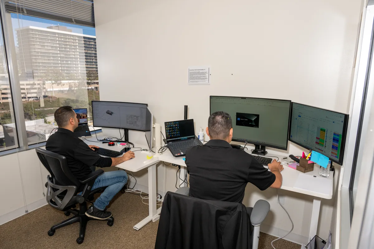 Designers at work in the LA office