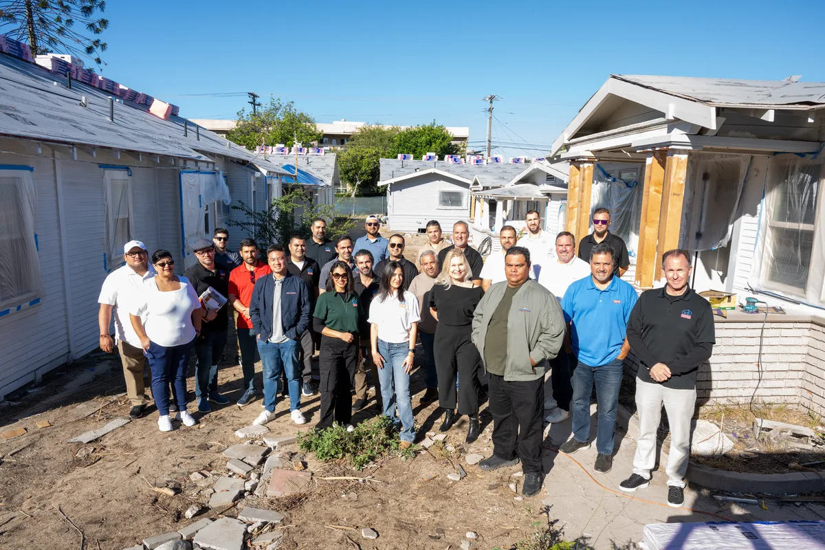 The ADU Resource Center team on an ADU jobsite in Los Angeles